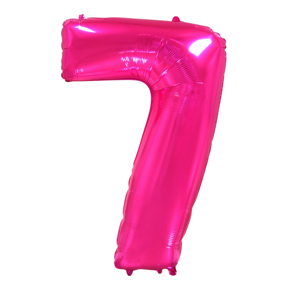 Цифра FLEXMETAL-ФМ 40" Фуксія 7 (УП)