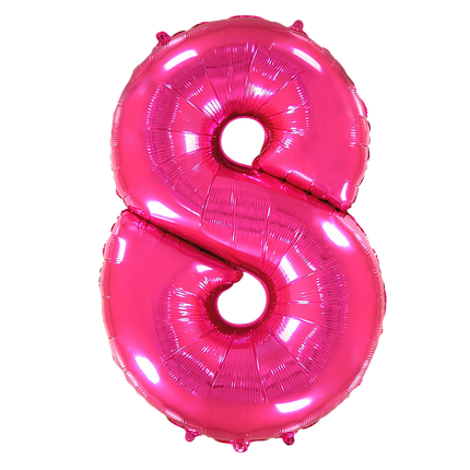 Цифра FLEXMETAL-ФМ 40" Фуксія 8 (УП), фото 1