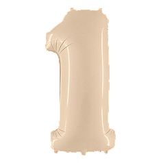 Цифра FLEXMETAL-ФМ 40" Сатин Кремова 1 (УП)