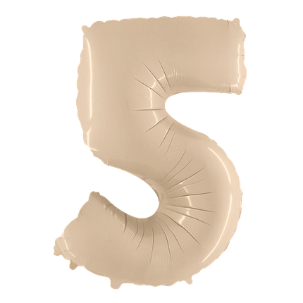 Цифра FLEXMETAL-ФМ 40" Сатин Кремова 5 (УП), фото 1