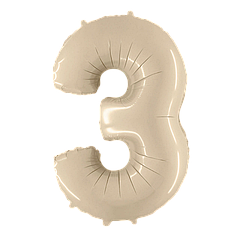 Цифра FLEXMETAL-ФМ 40" Сатин Кремова 3 (УП)