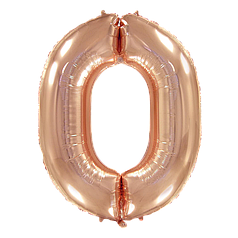 Цифра FLEXMETAL-ФМ 40" Рожеве Золото 0 (УП)