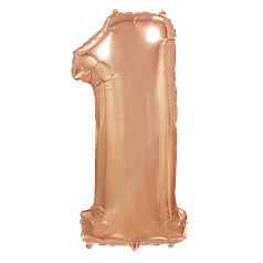 Цифра FLEXMETAL-ФМ 40" Рожеве Золото 1 (УП)