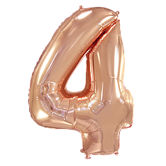 Цифра FLEXMETAL-ФМ 40" Рожеве Золото 4 (УП)