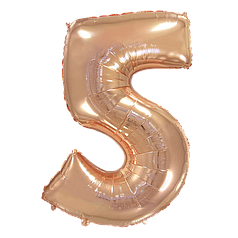 Цифра FLEXMETAL-ФМ 40" Рожеве Золото 5 (УП)