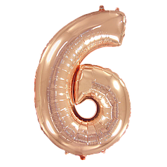 Цифра FLEXMETAL-ФМ 40" Рожеве Золото 6 (УП)