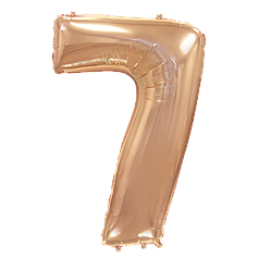 Цифра FLEXMETAL-ФМ 40" Рожеве Золото 7 (УП)