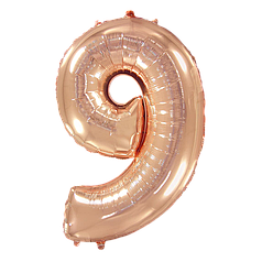 Цифра FLEXMETAL-ФМ 40" Рожеве Золото 9 (УП)