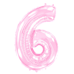 Цифра FLEXMETAL-ФМ  40" Рожева 6 (УП)