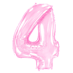 Цифра FLEXMETAL-ФМ  40" Рожева 4 (УП)