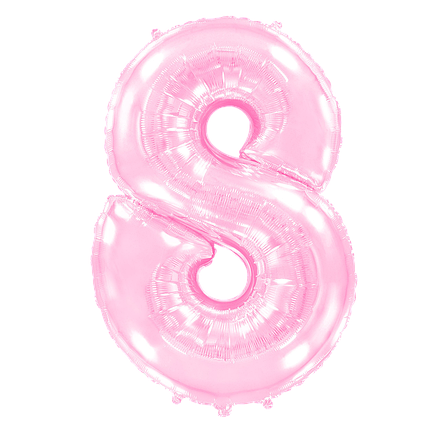 Цифра FLEXMETAL-ФМ  40" Рожева 8 (УП), фото 1