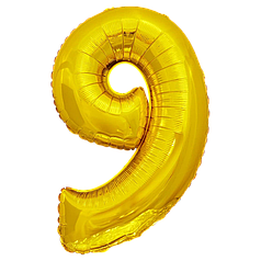 Цифра КИТАЙ-КТ 30" Золото 9 (УП)