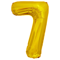 Цифра КИТАЙ-КТ 30" Золото 7 (УП)