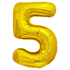 Цифра КИТАЙ-КТ 30" Золото 5 (УП)