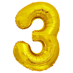Цифра КИТАЙ-КТ 30" Золото 3 (УП)