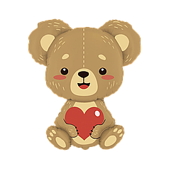 Фігура FLEXMETAL-ФМ130 Ведмедик із серцем (УП)