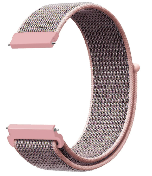 Ремінець CDK для Samsung Gear S3 Frontier | 22mm Nylon Sport Loop (012416) (pink sand), фото 1
