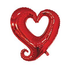 Фігура FLEXMETAL-ФМ202 Серце 32" ВЕНЗЕЛЬ червоне (УП)