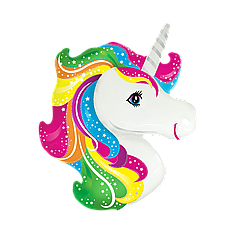Фігура FLEXMETAL-ФМ095 Голова єдинорога райдужна грива (УП)
