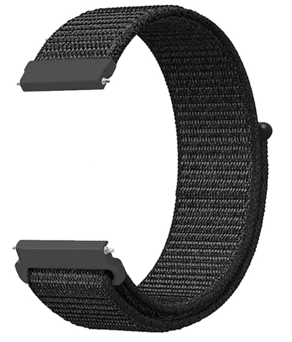 Ремінець CDK для Xiaomi Amazfit GTS 2 mini | 20mm Nylon Sport Loop (012415) (black)
