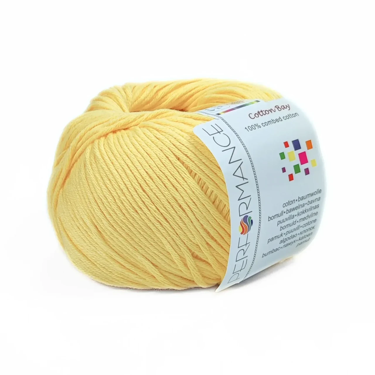 Пряжа Cotton Bay/Коттон Бай, жовтий 178, Performance, фото 1