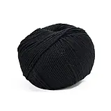 Пряжа Cotton Bay/Коттон Бай, чорний 01, Performance, фото 2