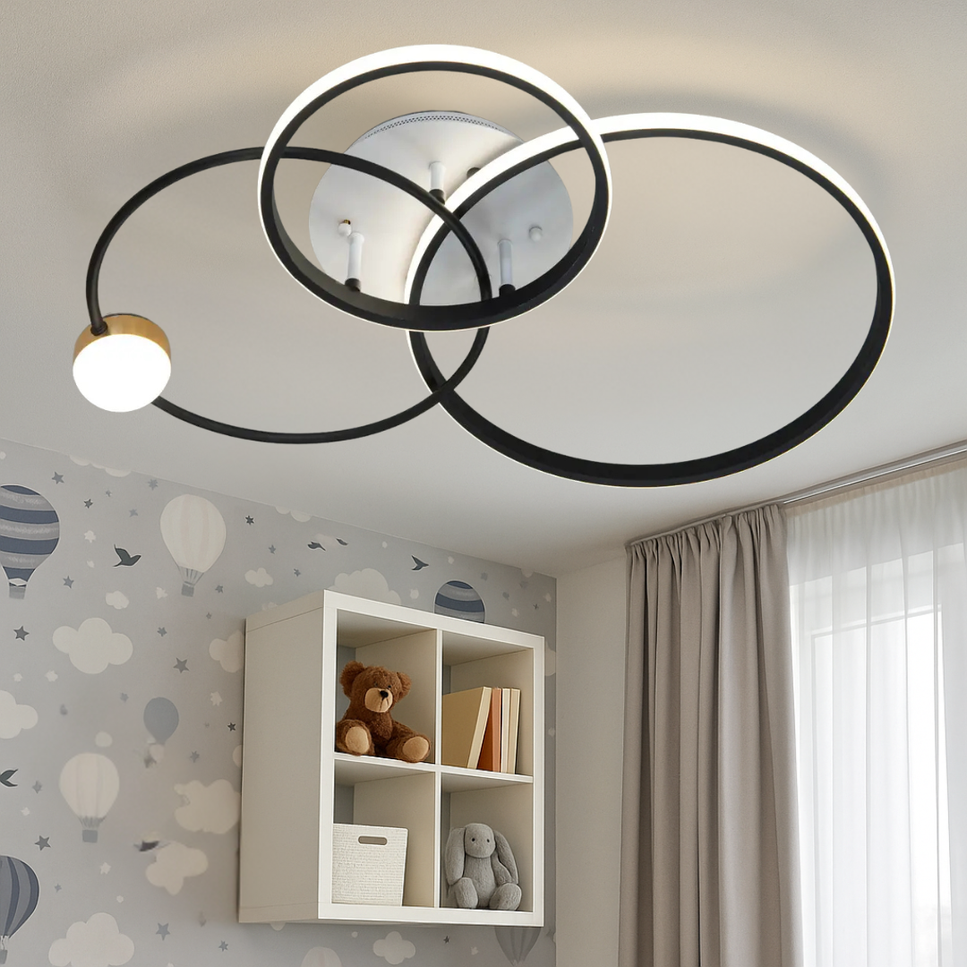 Світильник зоряне небо Diasha 55W до 12 м² колір Чорний + Білий MX2987-3L WH+BK, фото 1