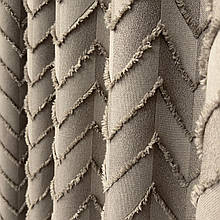 Штора льон букле Паркет коричневий №110