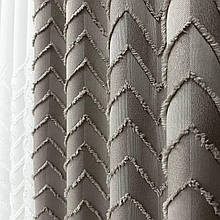 Штора льон букле Паркет меланж №16