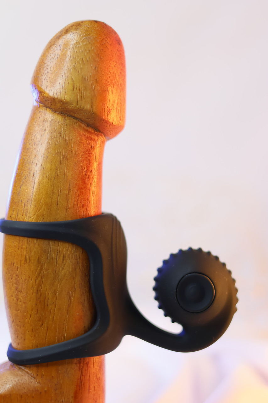 Ерекційні кільця з вібрацією, чорне, фото 1