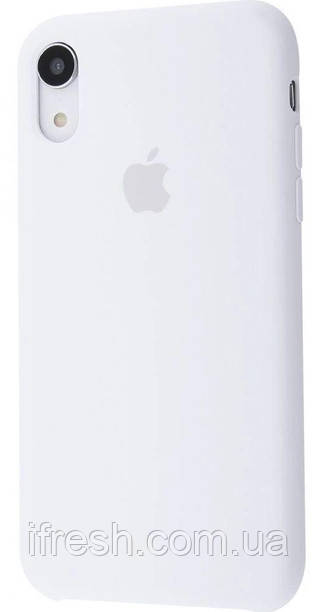 Чохол для iPhone XR — Силіконовий із мікрофіброю, White (9), фото 1