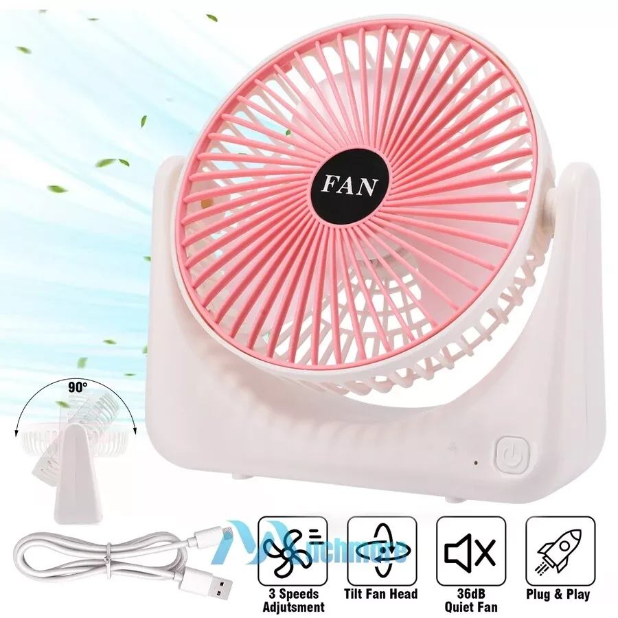 Настільний акумуляторний міні-вентилятор USB Portable Mini Fan S13 6705 Jm