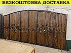 Ковані ворота з каліткою та піками, фото 6