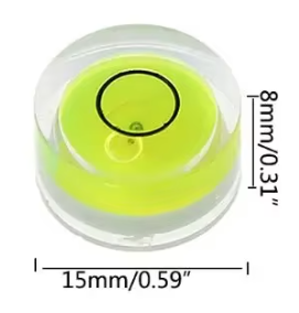 Круглий бульбашковий рівень діаметр 15 мм для вирівнювання монтування телескопа