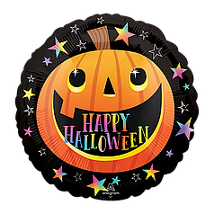 Коло 18" ANAGRAM-АН Happy Halloween - веселий гарбуз на чорному (УП)