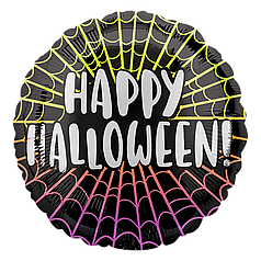 Коло 18" ANAGRAM-АН Happy Halloween - неонова павутина (УП)