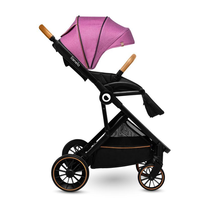 Прогулянкова коляска Lionelo RIYA PINK VIOLET, фото 1