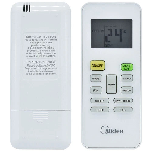 Пульт до кондиціонера Midea RG52B/BGEU