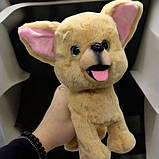 Мʼяка інтерактивна іграшка "Собачка" (ходить, гавкає, музика, реагує на торкання) 25 х 25 см, фото 2