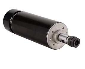 Шпиндель для ЧПУ 0.5 кВт, 500 Вт, повітряне охолодження, 12-48 Вольт, 52 мм з патроном