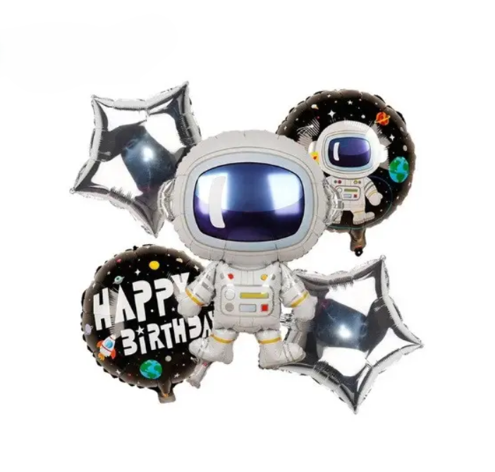 Кульки космонавт для дітей 5 штук one size різнобарвний, фото 1