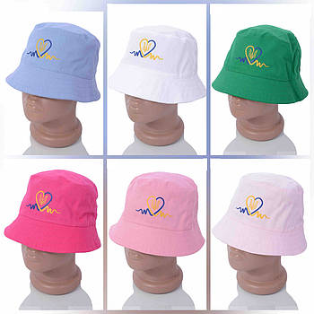 Панама яскрава ОГ +/- 56 принт в різних кольорах та варіантах Panda