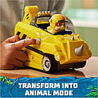 Щенячий патруль Кремез та машина носоріг серія Джунглі Paw Patrol Jungle Pups Rubble Rhino Vehicle, фото 3