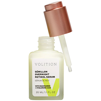 Сироватка для обличчя з ретинолом Volition Beauty Sémillon Overnight Retinol Serum Niacinamide Hyaluronic Acid 35 мл