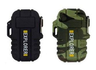 Електроімпульсна USB запальничка Explorer, дві дуги в водонепроникному корпусі