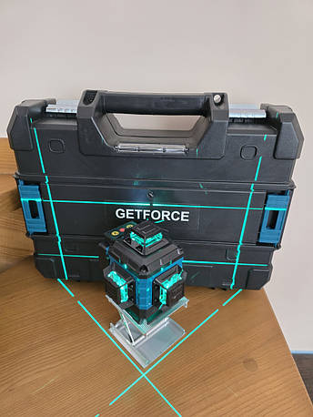 Лазерний рівень Getforce 4D 16 ліній + приймач, фото 3