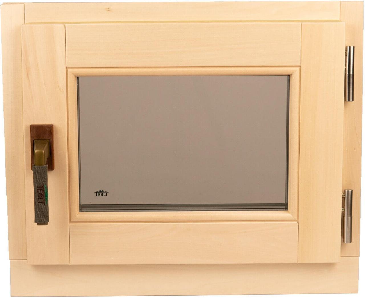 Вікно для сауни Tesli поворотне 600 х 500, фото 1