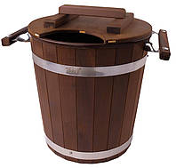 Запарник Tesli 20 л. із термодеревини та пластмасовою вставкою з кришкою