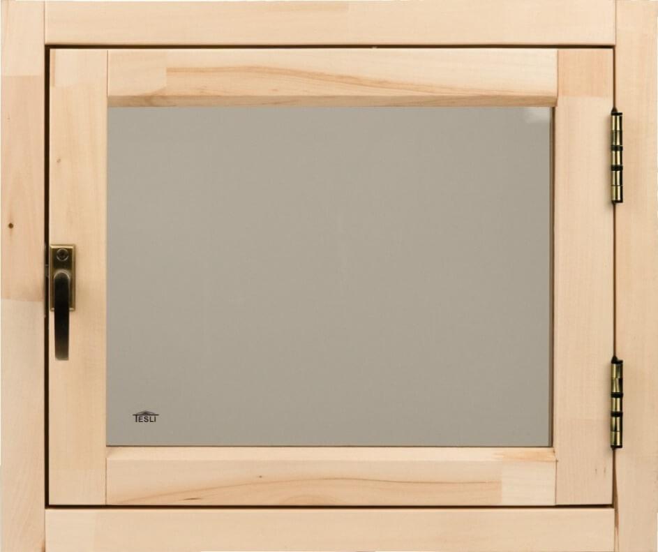 Вікно для сауни Tesli "Еко" поворотне 600 х 500