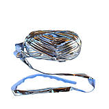 Пряжа трикотажна металік колір Сріблястий 100 грам 25 м, фото 2